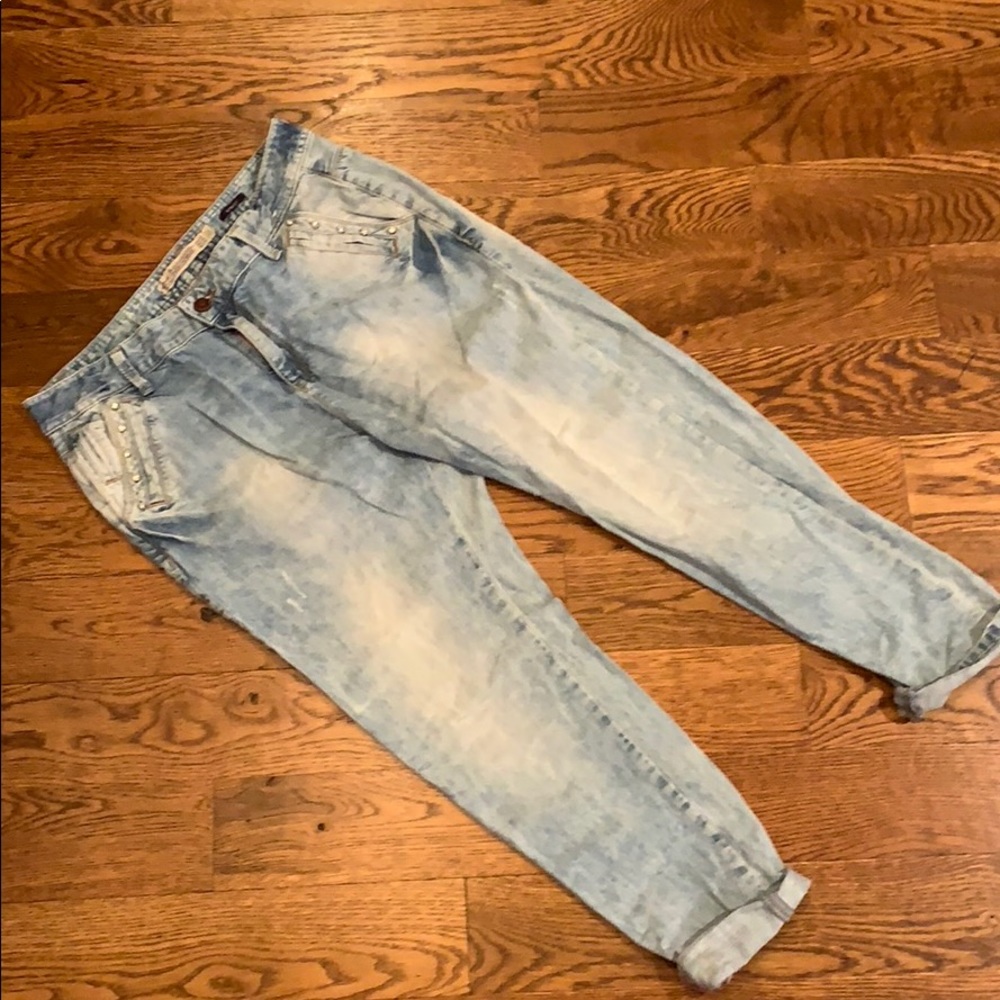 Zara baggy fit denim with embellished pocket